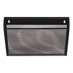 Metal Mesh Wall File, Letter Size, 14" x 3.1" x 8.2", Black