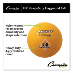 Heavy Duty Playground Ball, 8.5" Diameter, Yellow