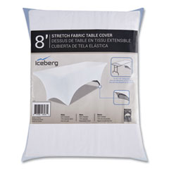 iGear Fabric Table Cover, Polyester, 30 x 96, White