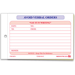 Avoid Verbal Orders Book 1 / BK