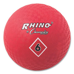 Playground Ball, 6" Diameter, Red