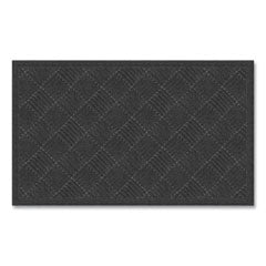 Ecomat Crosshatch Entry Mat, 36 x 60, Charcoal