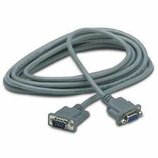 APC by Schneider Electric Extension Cable for use w/ UPS communications cable 15'/5m 15 ft Serial Data Transfer Cable - First End: 1 x 9-pin DB-9 Serial - Male - Second End: 1 x 9-pin DB-9 Serial - Female - Extension Cable - Gray - 1 Each