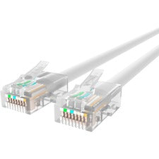 Belkin RJ45 CAT-5e Patch Cable White 10 10 ft Category 5e Network Cable for Network Device - First End: 1 x RJ-45 Network - Male - Second End: 1 x RJ-45 Network - Male - 1 Gbit/s - Patch Cable - Gold Plated Connector - 24 AWG - White - 1 Each