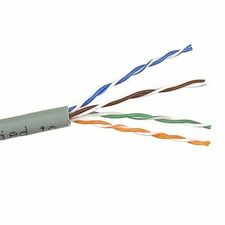 Belkin Category 5e Solid Bulk Cable 250 ft Category 5e Network Cable - Gray - 1 Each