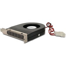 StarTech.com Expansion Slot Rear Exhaust Cooling Fan - 1 Pack 8.27" Maximum Fan Diameter - 6.90 CFM Maximum Airflow - 2200 rpm - Ball Bearing - 4-pin LP4 Male, 4-pin LP4 Female - Plastic - 1 Each - Case