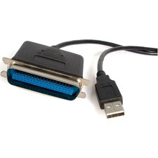 StarTech.com Parallel Printer Adapter - USB - Parallel - 6 ft 6 ft Parallel/USB Data Transfer Cable for Printer, PC, Computer - First End: 1 x 36-pin Centronics - Male - Second End: 1 x 4-pin USB 2.0 Type A - Male - Black - 1 Each