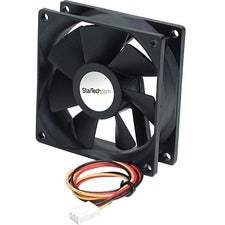 StarTech.com 92mm Ball Bearing Computer Case Fan - 1 Pack 3.64" Maximum Fan Diameter - 35.70 CFM Maximum Airflow - 1600 rpm - Ball Bearing - TX3 Female - Plastic - 1 Each - Drive