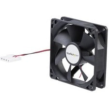 StarTech.com 92mm Dual Ball Bearing Computer Case Fan - 1 Pack 3.62" Maximum Fan Diameter - 1 x Fan(s) - 39.35 CFM Maximum Airflow - 2200 rpm - Ball Bearing - 4-pin LP4 Male, 4-pin LP4 Female - Plastic - 1 Each - 5.1 Year Life