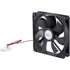StarTech.com 120mm Dual Ball Bearing CPU Case Fan LP4 - 1 Pack 4.72" Maximum Fan Diameter - 2000 rpm - Dual Ball Bearing - 4-pin LP4 Male, 4-pin LP4 Female - Plastic - 1 Each - Case