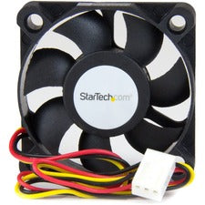 StarTech.com Replacement 50x10mm TX3 CPU Cooler Fan - 1 Pack 1.97" Maximum Fan Diameter - 8.63 CFM Maximum Airflow - 4500 rpm - Ball Bearing - 3-pin TX3 Female, 4-pin LP4 Male, 4-pin LP4 Female - Plastic - 1 Each - 5.7 Year Life