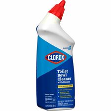 CloroxPro&trade; Toilet Bowl Cleaner with Bleach For Multipurpose - Gel - 24 fl oz (0.8 quart) - Fresh Scent - Disinfectant, Deodorize - Clear - 1 Each