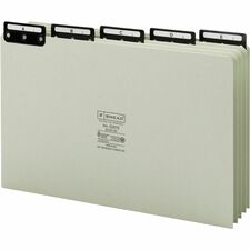 Smead Filing Guides with Alphabetic Indexing Printed Assorted Tab(s) - Character - A-Z - 25 Tab(s)/Set - Legal - 100% Recycled - 25 / Set