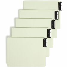 Smead 100% Recycled Filing Guides with Vertical Extra-Wide Blank Tab Printed Tab(s) - Character - A-Z - 25 Tab(s)/Set - 0.50" Tab Width - Letter - Metal Tab(s) - 100% Recycled - Easy to Read, Durable - 25 / Set