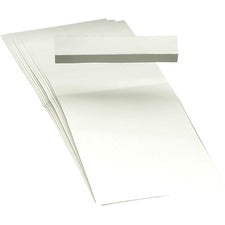 Smead Replacement Label Inserts Blank Tab(s) - 3.25" Tab Width - White Poly Tab(s) - 100 / Pack