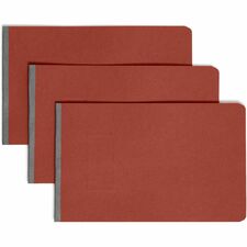 Smead Premium Pressboard Recycled Fastener Folder 2" Folder Capacity - 8 1/2" x 14" - 2" Expansion - 1 Fastener(s) - 25 pt. - Pressboard - Red - Reinforced Hinge, Heavy Duty, Moisture Resistant, Stain Resistant - 100% Recycled - 1 Each
