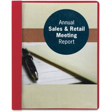 Smead Letter Recycled Report Cover 8 1/2" x 11" - 3 Fastener(s) - 1/2" for Folder - 12 pt. - Vinyl, Metal - Red - 50% Recycled - 25 / Box