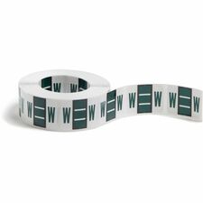 Smead BCCR Bar-Style Color-Coded Labels W - x 1 1/4" Width x 1" Length - Dark Green - Laminated - 500 / Roll