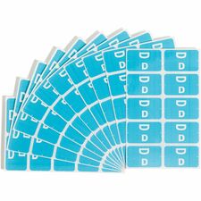Smead AlphaZ ACCS Color-Coded Labels D - x 1" Width x 1 5/8" Length - Light Blue - Laminated - 10 / Sheet - 100 / Pack