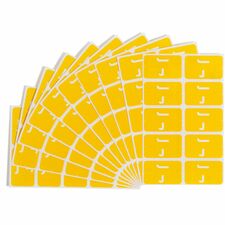 Smead AlphaZ ACCS Color-Coded Labels J - x 1" Width x 1 5/8" Length - Yellow - Laminated - 10 / Sheet - 100 / Pack
