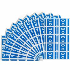 Smead AlphaZ ACCS Color-Coded Labels O - x 1" Width x 1 5/8" Length - Dark Blue - Laminated - 10 / Sheet - 100 / Pack