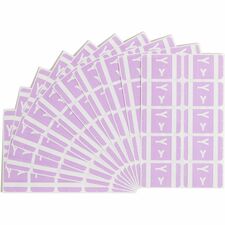Smead AlphaZ ACCS Color-Coded Labels Y - x 1" Width x 1 5/8" Length - Lavender - Laminated - 10 / Sheet - 100 / Pack