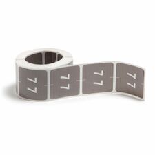 Smead DCC Color-Coded Numeric Labels 7 - x 1 1/2" Width x 1 1/2" Length - Gray - Laminated - 250 / Roll