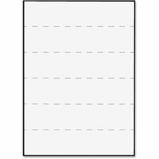 Tabbies 2" Medical Transcription Printer Labels 8 1/2" Width x 11" Length - Laser - White - Jam-free - 100 / Box