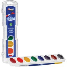 Prang Semi-Moist Washable Watercolors 8 Color(s) - Assorted - 0.10 fl oz - Washable - 8 / Set