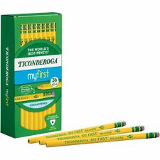 Ticonderoga My First Tri-Write No. 2 Pencils #2 - Yellow Barrel - 36 / Box