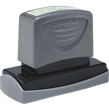 Xstamper VX Pre-inked Address Stamp Custom Message Stamp - 0.87" Impression Width x 2.75" Impression Length - 1 Each