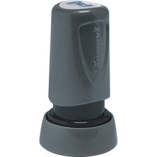 Xstamper VX Pre-inked Round Stamp Message Stamp - 0.62" Impression Diameter - 1 Each