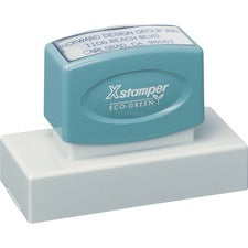 Xstamper Xtra Large Custom Stamp Custom Message Stamp - 1.19" Impression Width x 3.12" Impression Length - 50000 Impression(s) - Recycled - 1 Each