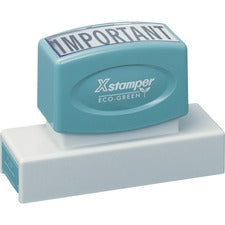 Xstamper 44-character Custom Stamp Custom Message Stamp - 0.69" Impression Width x 3.31" Impression Length - 50000 Impression(s) - Recycled - 1 Each
