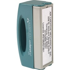 Xstamper Pre-inked Large Pocket Stamp Custom Message Stamp - 0.62" Impression Width x 2.44" Impression LengthPlastic - Recycled - 1 Each