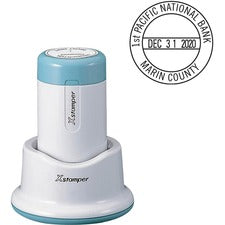 Xstamper XpeDater Small Dater Date Stamp - 1.19" Impression Diameter - 50000 Impression(s) - Recycled - 1 Each