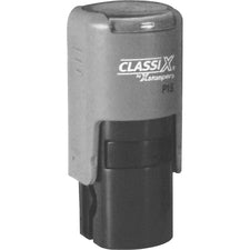 Xstamper Classix Custom Round Stamp Custom Message Stamp - 0.56" Impression DiameterPlastic, Rubber - 1 Each