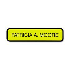 Xstamper Designer Framed Wall/Door Sign 10" Width x 2" Height - Wall Mountable - Plastic - Black - 1 Each