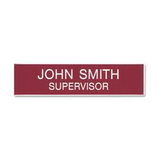 Xstamper Xecutives Name Badges 3" Width x 0.8" Height - Plastic - 1 Each