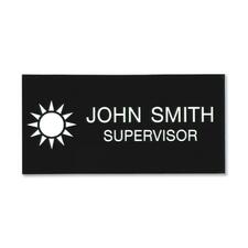 Xstamper Standard Logo Name Badges 3" Width x 1.5" Height - Plastic - 1 Each