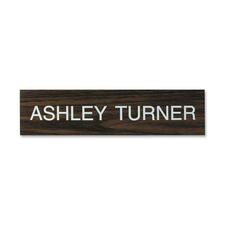 Xstamper Xecutives Name Plates 10" Width x 2" Height - Wall Mountable - Plastic - 1 Each