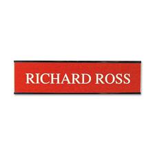 Xstamper Framed Standard Aluminum Wall Sign 8" Width x 2" Height - Wall Mountable - Indoor, Outdoor - Aluminum - Silver - 1 Each