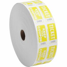 Sparco Roll Tickets Yellow - 2000 / Roll