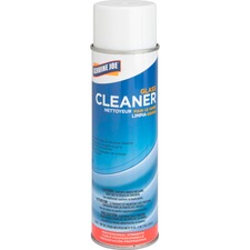 Genuine Joe Glass Cleaner Aerosol For Mirror, Glass, Window, Tile, Plexiglas, Plastic Surface, Chrome - Ready-To-Use - 19 oz (1.19 lb) - Recommended For: Grease Remover, Soil Remover - Non-streaking, Non Ammoniated - White - 1 Each