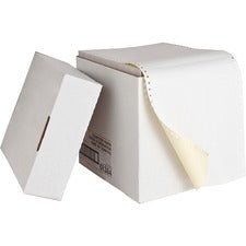 Sparco Multicolor Carbonless Computer Paper Letter - 8 1/2" x 11" - 15 lb Basis Weight - Perforated - White - 1850 / Carton