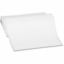 Sparco Continuous-form Plain Computer Paper 14 7/8" x 11" - 20 lb Basis Weight - Perforated - White - 2700 / Carton