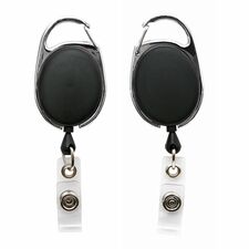 SICURIX Badge Holder Matte Black, Multicolor - 1 Each