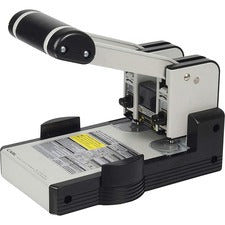 CARL XHC2100 Extra Heavy-duty Two Hole Punch 2 Punch Head(s) - 100 Sheet of 20lb Paper - 1/4" Punch Size - Blue