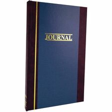 Wilson Jones S300 Single Entry Ledger Account Journal 150 Sheet(s) - 7.25" x 11.75" Sheet Size - Blue - White Sheet(s) - Blue Cover - 1 Each