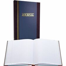 Wilson Jones S300 Record Ruled Account Journal 300 Sheet(s) - 7.25" x 11.75" Sheet Size - Blue - White Sheet(s) - Blue Cover - 1 Each